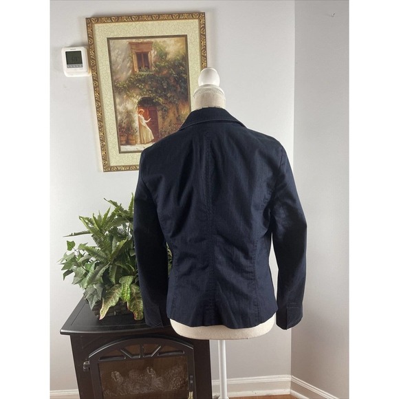 7th Avenue Design Studio New York & Co Blazer Jacket Women's Size M Blue Lined - Picture 7 of 12